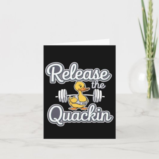 Release der Quackin Gym Bodybuilding — Karte (Vorderseite)