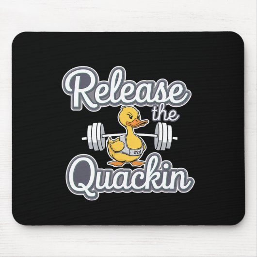 Release der Quackin Gym Bodybuilding — Mousepad (Vorne)