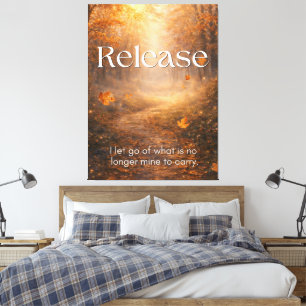 Release - Inspirierende Leinwand-Wandkunst Leinwanddruck