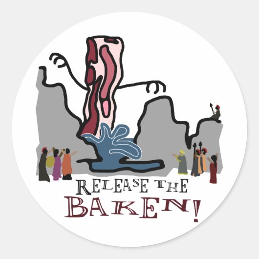 Release the Baken! Runder Aufkleber (Vorderseite)