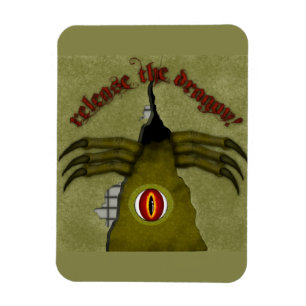Release The Dragon! Digitale Kunst Magnet
