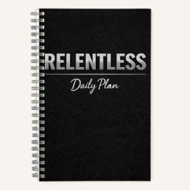 Relentless Daily Plan Planner Notizblock
