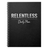 Relentless Daily Plan Planner Notizblock (Vorderseite)