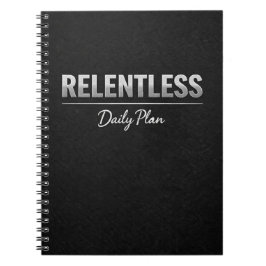 Relentless Daily Plan Planner Notizblock