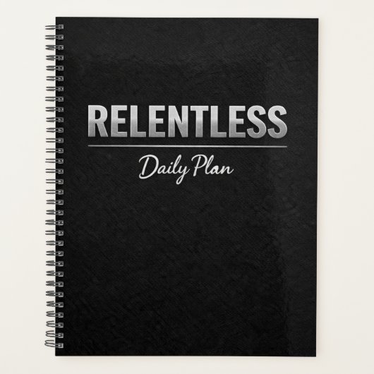 Relentless Daily Plan Planner Planer (Vorderseite)