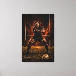 Relentless Dominance – Rugby Power Canvas Print Leinwanddruck