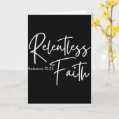Relentless Faith Hebrews 10-23 Women's Bible Scrip Karte (Gelbe Blume)