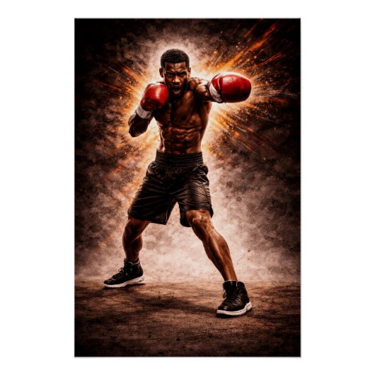 Relentless Force – Boxing Power Poster (Vorderseite)