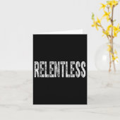 Relentless Workout Motivation Shirt Tank Top  Karte (Gelbe Blume)