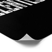 Relentless Workout Motivation Shirt Tank Top Poster (Ecke)