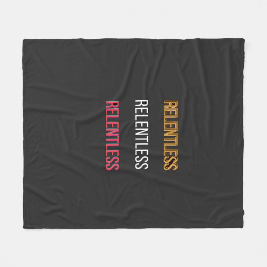 RelentlessT-Shirt Fleecedecke (Vorderseite (Horizontal))
