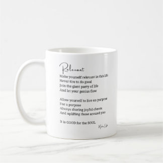 Relevant gut für das Soul Poem Kaffee Tee Tasse