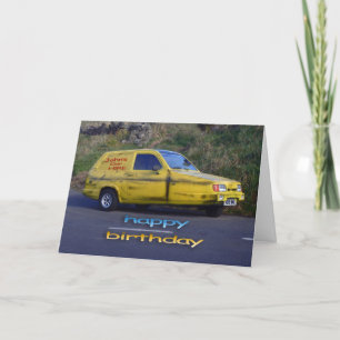 Reliant Robin Birthday-Karte Feiertagskarte