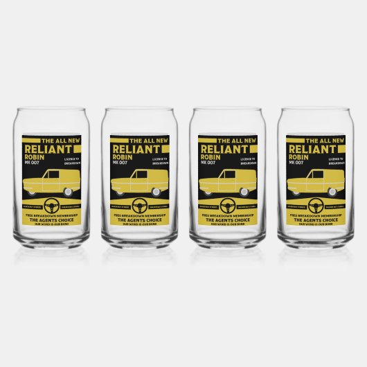 Reliant Robin Car Dosenglas (Hinten)