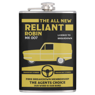 Reliant Robin Car Flachmann