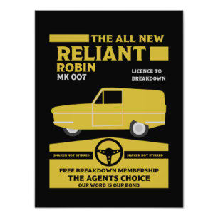 Reliant Robin Car Fotodruck