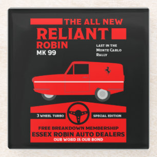 Reliant Robin Car Glasuntersetzer