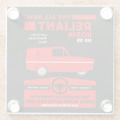 Reliant Robin Car Glasuntersetzer (Rückseite)