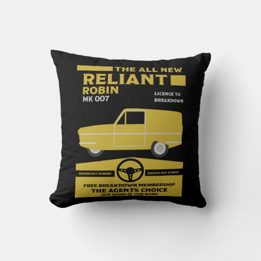 Reliant Robin Car Kissen (Vorderseite)