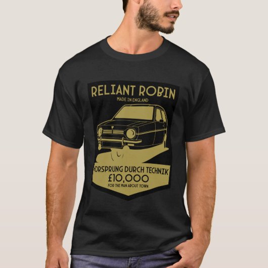 Reliant Robin Robin Reliant Haynes Parody User Man T-Shirt (Vorderseite)