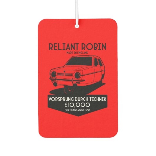 Reliant Robin Three Wheel Car Autolufterfrischer (Vorderseite)