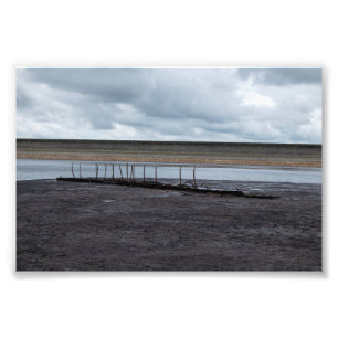 Relic of the Deep: Sunken Boat at Warland Dam Fotodruck