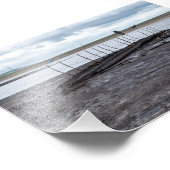 Relic of the Deep: Sunken Boat at Warland Dam Fotodruck (Ecke)