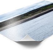 Relic of the Deep: Sunken Boat at Warland Dam Fotodruck (Ecke)