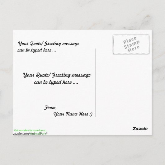 Relieb Sunfish Postkarte (Rückseite)