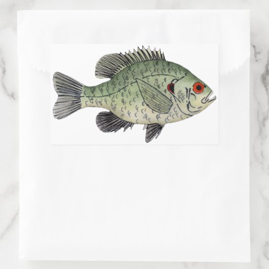 Relieb Sunfish Rechteckiger Aufkleber (Tasche)
