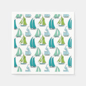 Relief boats On The Water Pattern Serviette (Vorderseite)