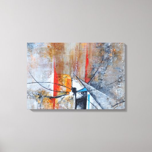 Relief Leinwanddruck (Vorderseite)