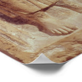 Relief mit Aphlad, Gott des Dorfes Poster (Ecke)