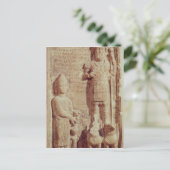 Relief mit Aphlad, Gott des Dorfes Postkarte (Stehend Vorderseite)
