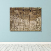 Relief mit der Darstellung von Seti I. Leinwanddruck (Insitu (Holzboden))