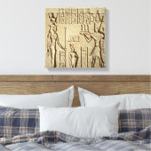 Relief mit einem Pharao Leinwanddruck (Insitu (Schlafzimmer))