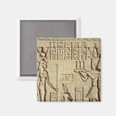 Relief mit einem Pharao Magnet (Vorderseite/Rückseite)