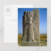 Relief mit einem vierflügeligen Geist Postkarte (Vorne/Hinten)