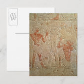Relief mit zwei Bildhauern, die eine Postkarte (Vorne/Hinten)
