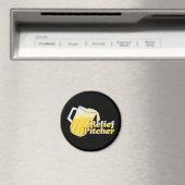 Relief Pitcher Beer Baseball Magnet (In Situ (Geschirrspüler))