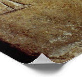 Relief Stela mit einer Wildschwein-Jagd Poster (Ecke)