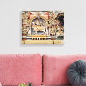 Relief zur Darstellung von Shiva und Parvati Leinwanddruck (Insitu (Wohnzimmer))