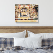 Relief zur Darstellung von Shiva und Parvati Leinwanddruck (Insitu (Schlafzimmer))