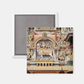 Relief zur Darstellung von Shiva und Parvati Magnet (Vorderseite/Rückseite)