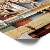 Relief zur Darstellung von Shiva und Parvati Poster (Ecke)