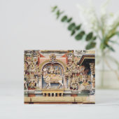 Relief zur Darstellung von Shiva und Parvati Postkarte (Stehend Vorderseite)