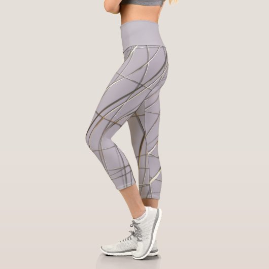 Relieflinien Capri Leggings (Links)