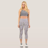 Relieflinien Capri Leggings (Vorderseite)