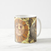 Reliefs-Artwork-Design von Sonne und Mond Kaffeetasse (VorderseiteRechts)