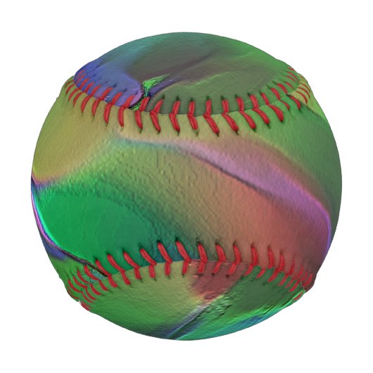 Reliefs mit einer Vorherrschaft aus Gelb und Grün Baseball (Vorderseite)